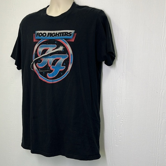 Foo Fighters - Rock Off Foo Fighters Comet Logo Black Short Sleeve T Short Large - Picture 6 of 9